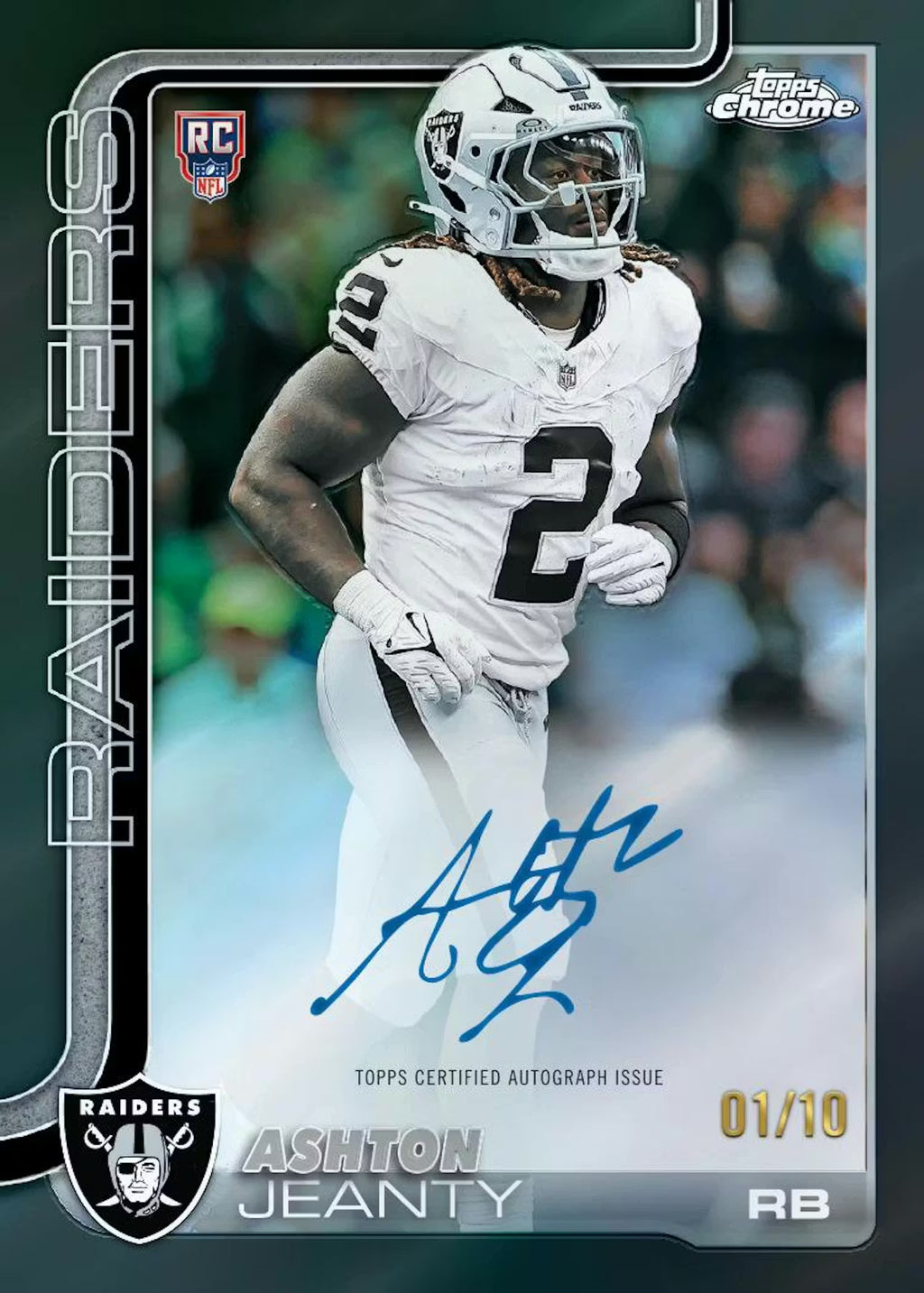 2025 Topps Chrome Football Blaster Box (FACTORY SEALED)