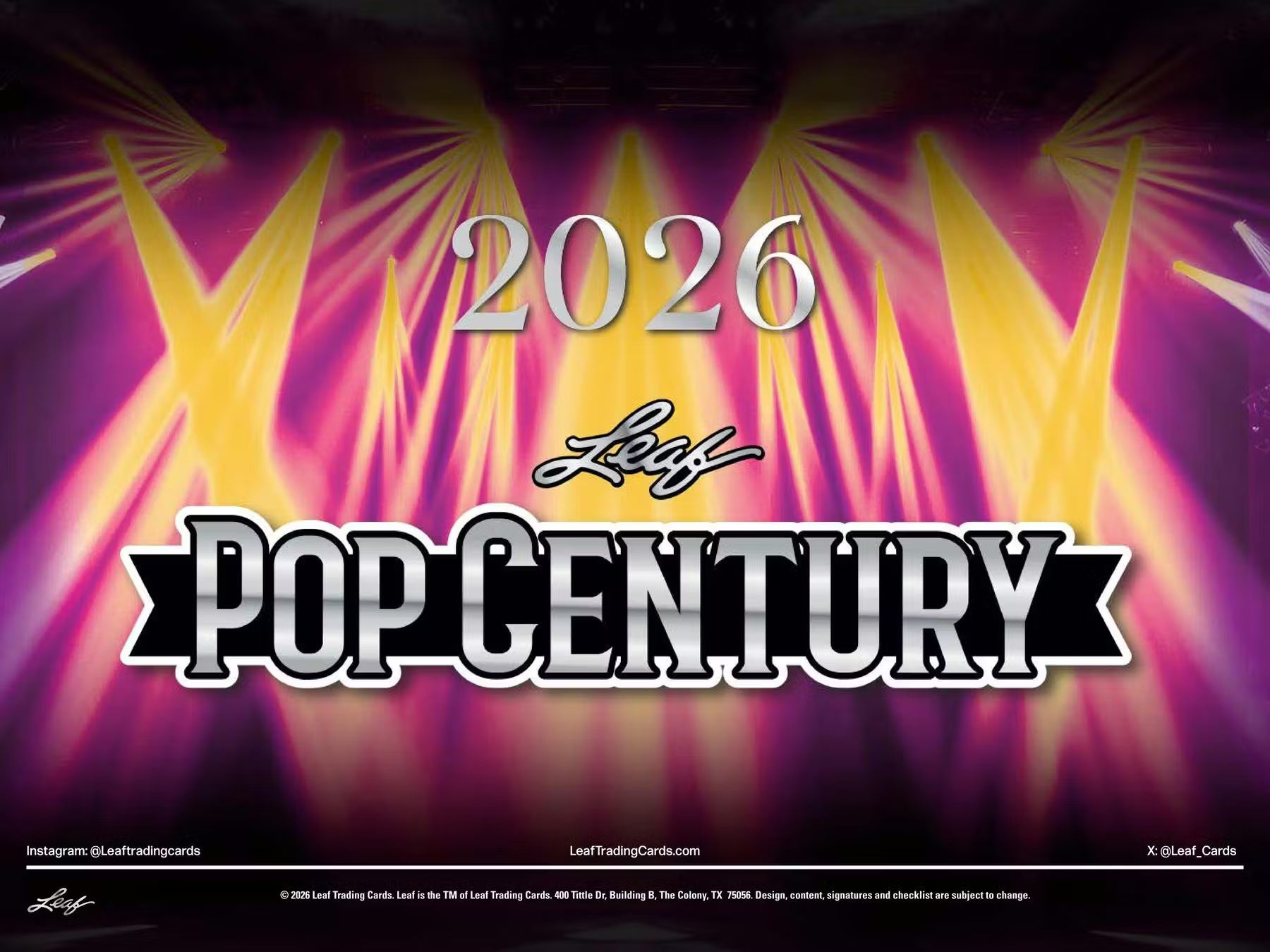 2026 Leaf Metal Pop Century Hobby Box