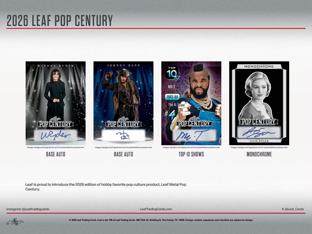 2026 Leaf Metal Pop Century Hobby Box
